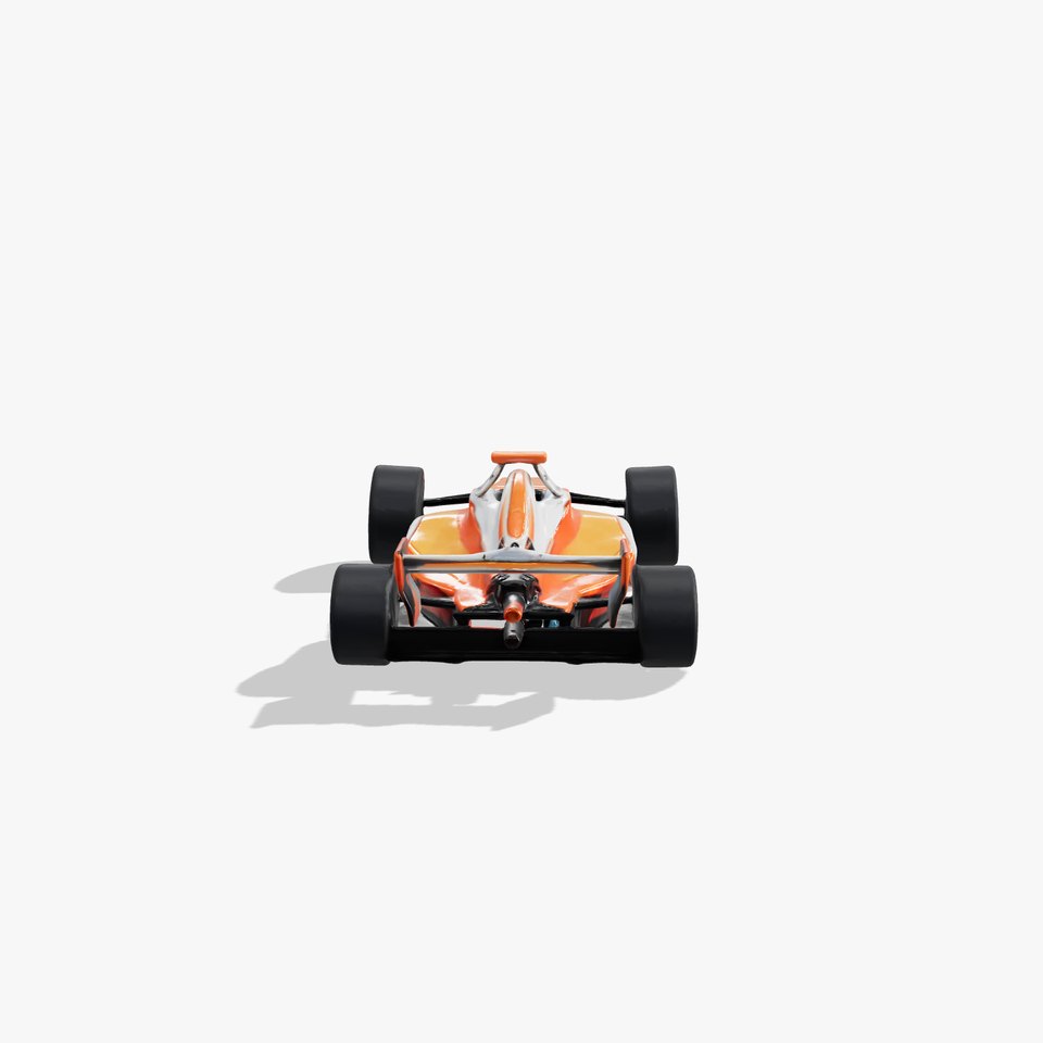 Formula  Glossy Orange White Automobile model pack